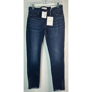Kancan Jeans Women’s 9/28 NWT Tapered Zipper Ankle Stretch Denim Y2K Streetwear